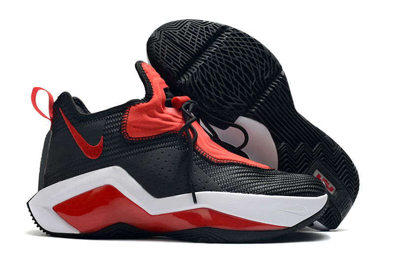 2020 Nike LeBron James Soldier 14 Black Red White - Click Image to Close